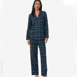💜💚RAlpH LaUrEn PlaiD Pj sEt